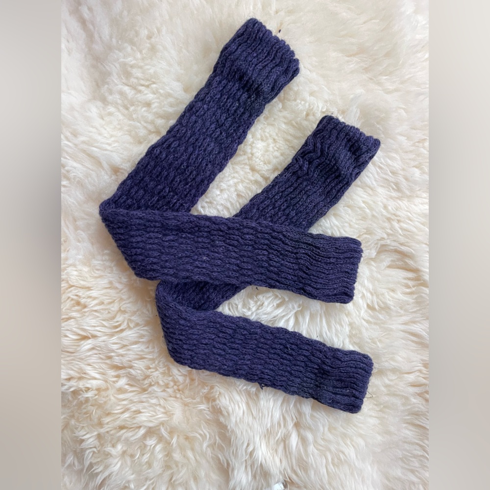 Cozy Knit Purple Legwarmers